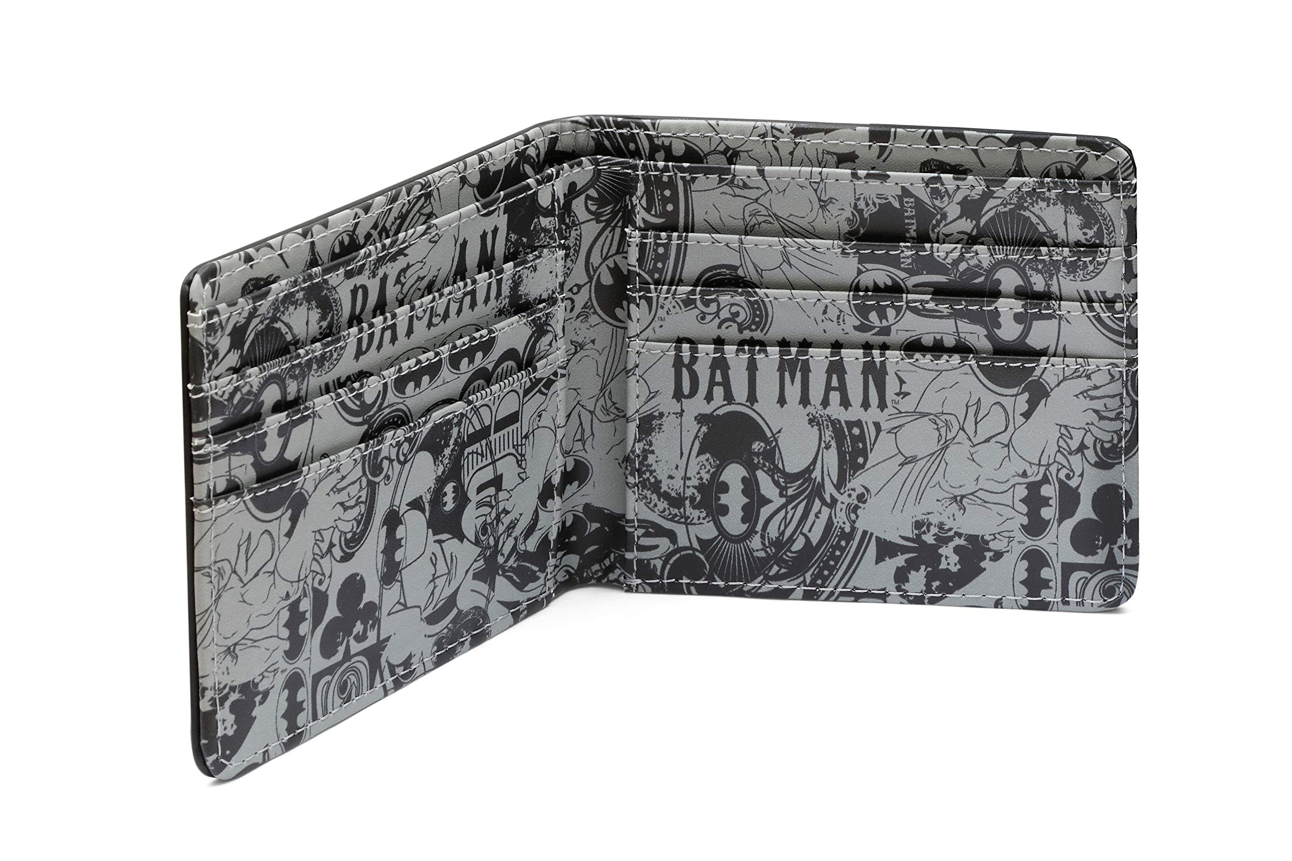 Batman Debossed Logo Wallet with Inside Print