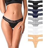 IROCUE Women's 10 Pack Multicolor Cotton Thong