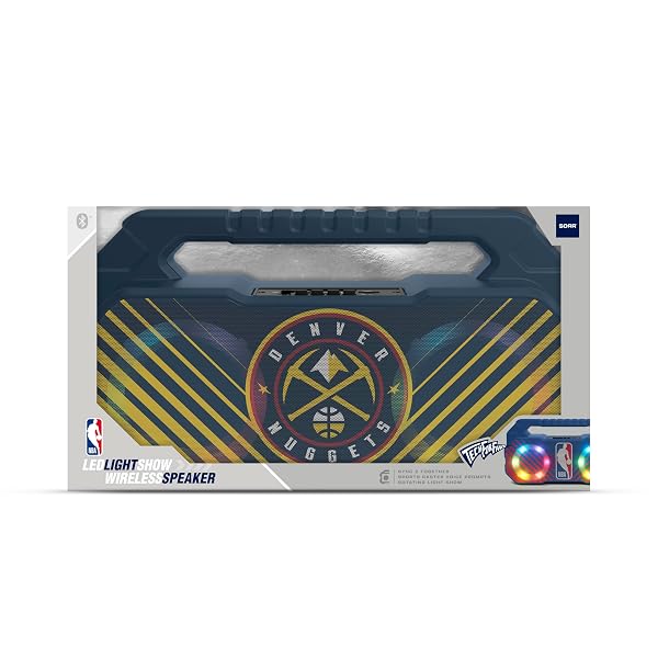 SOAR NBA WIRELESS BOOMBOX SPEAKER, DENVER NUGGETS