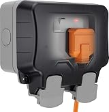 BG Electrical Storm Outdoor Double Switched Socket IP66 Grey 13A WP22 view 1