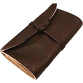 Pilot Pensemble Roll Pen Case 5 Pocket Cowhide Dark Brown