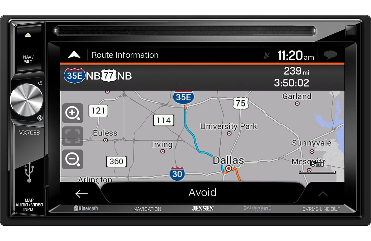 Amazon.com: Jensen VX7023 A/V Receiver w/ DVD | Built-in NAV | Built-in  Bluetooth Technology | Sirius-XM Ready | Pandora | USB: Cell Phones &  Accessories