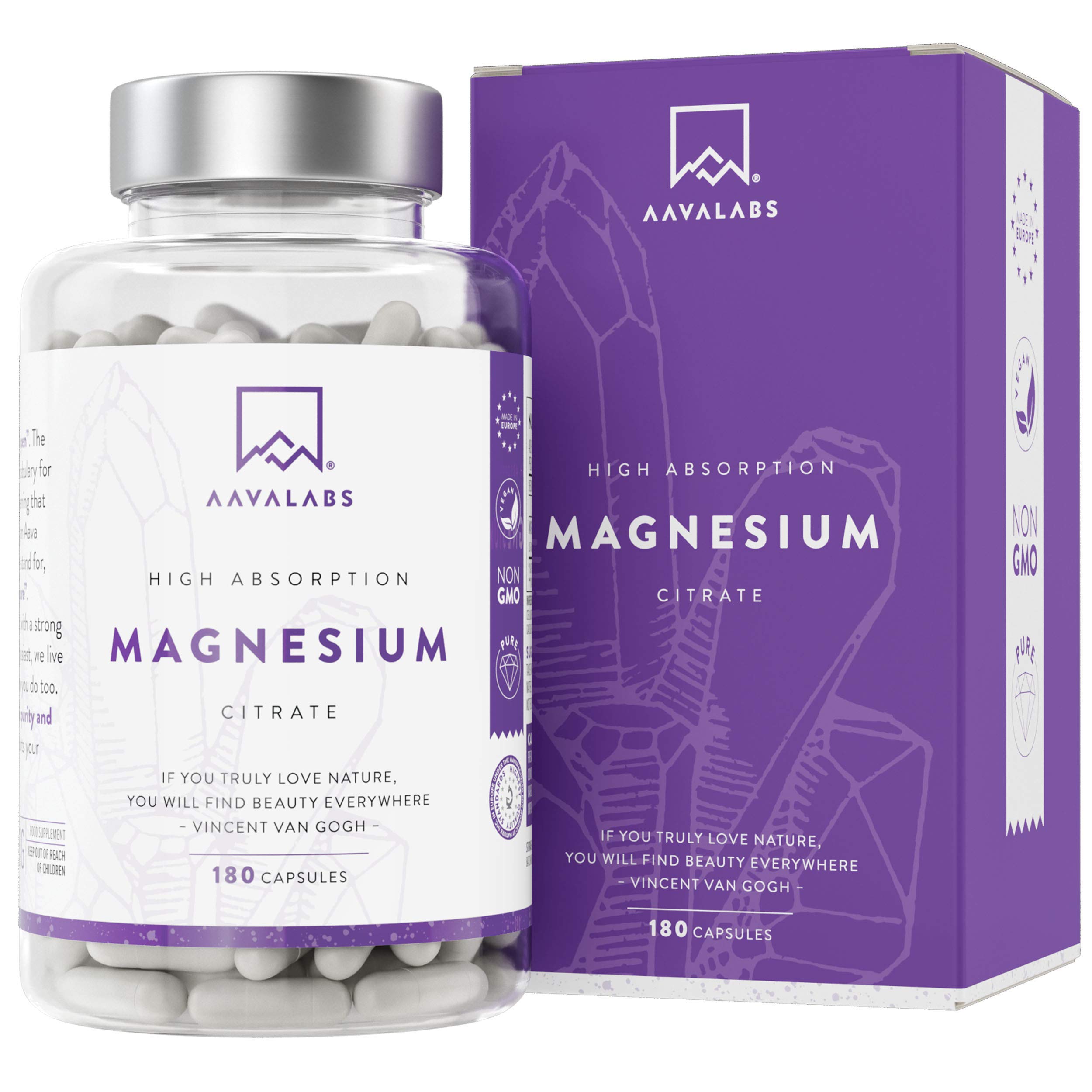 High Absorption Magnesium Citrate Supplements [ 448 mg ] Vegan