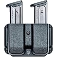 OWB Double Mag Pouch for Glock 17, 19, 22, 23, 45, 47 & More - USA Made - Signature Double Magazine Carrier with Adjustable Stingray Loop (ASR) Belt Attachment by Blade-Tech Holsters