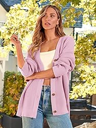LILLUSORY Women's Cashmere Fall Cardigan 2023 Open