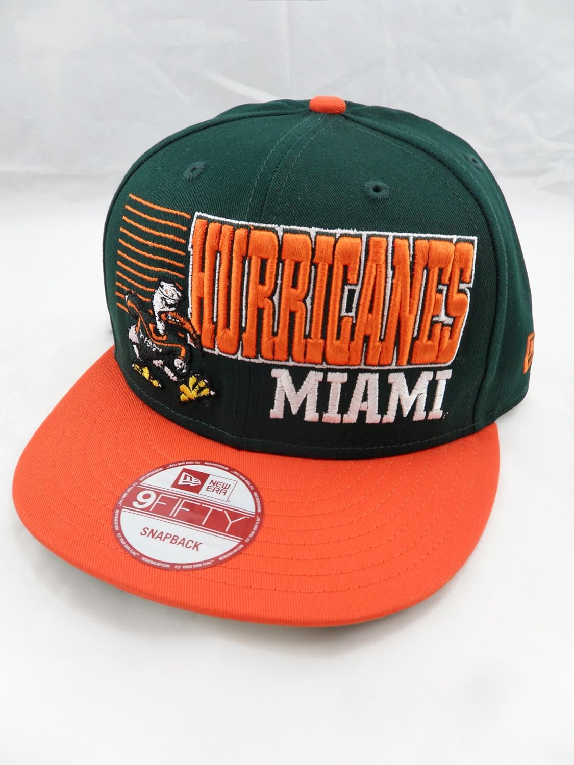 New Era 9Fifty Miami Hurricanes Borderline Snap Back Hat