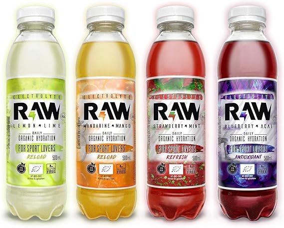 Raw Organic Super Drink, MIX FLAVORS 500 ml (Pack of 12): Amazon.es: Alimentación y bebidas