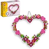 LEGO Heart Ornament Building Toy Set - Fun Arts and Crafts Idea for Girls and Boys, Ages 9+ - Display on The Wall as Home Decoration - Gifts for Kids - 40638