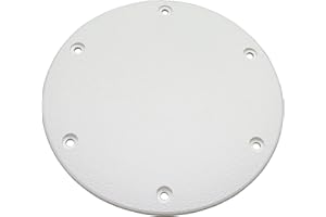 T-H Marine DSSDP-2-2-DP Designer Series Screw Down Deck Plates, 8" ,White