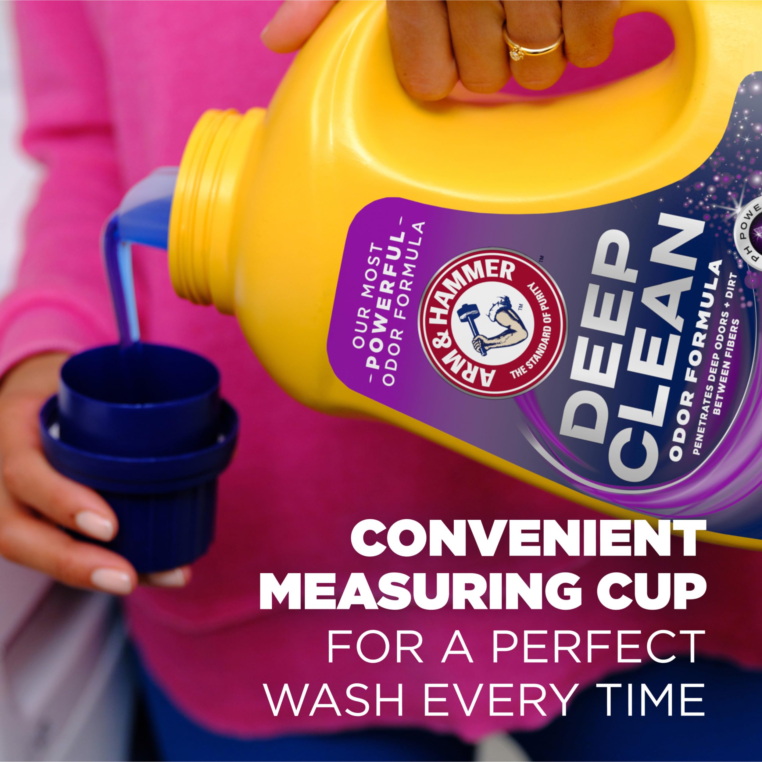 ARM & HAMMER Deep Clean Odor Formula, Liquid Laundry Detergent, 102 fl oz​, 68 Loads