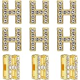 PATIKIL Rhinestone Letter Charm, Slide Wristbands Pendants Crystal Charm Pendants Alphabet A-Z for DIY Jewelry Making Necklace Bracelets