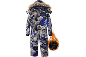 OHSNMAKSL Kid's Snowsuits Boys Ski Suits Jackets Girls Waterproof Coats Jumpsuits Winter Snowboarding Outdoor