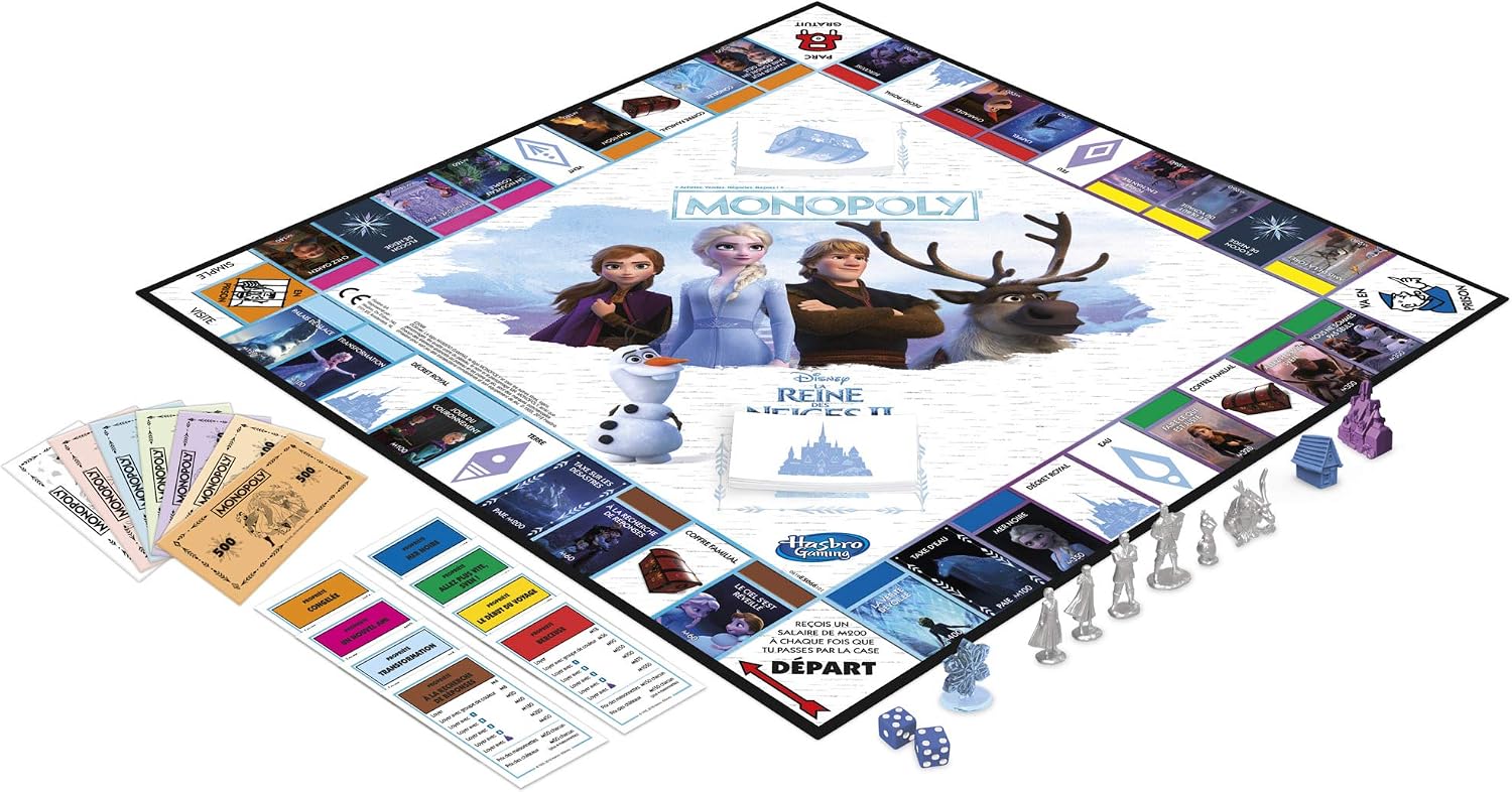 Monopoly Frozen Board Game - French Version, Multicolor - Image 3