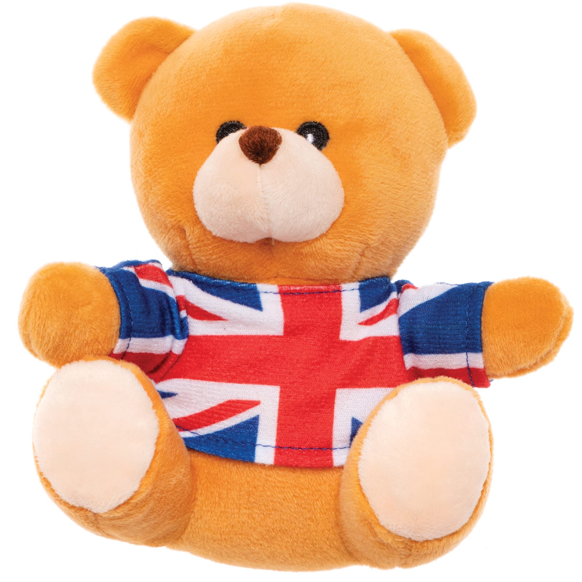 Baker Ross PJ163 Union Jack Teddy Bear for VJ Day 80th Anniversary - Kids British Soft Toy Souvenir