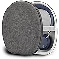 Geekria Shield Case Compatible with Jabra Evolve2 75, Evolve2 65, Evolve2 55, Evolve2 50, Elite 45h, Replacement Protective Hard Shell Travel Carrying Bag with Cable Storage (Dark Grey)