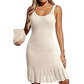 Dokotoo Swimsuit Coverup for Women Crochet Flowy Beach Dresses Bathing Suit Cover Up Cruise Outfits Resort Wear