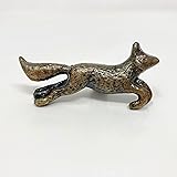 Running Fox. Vintage Antique Iron Bronze Handmade