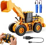 JOYIN Remote Control Front Loader Toy 2.4GHz 600mAh Batteries Lighted Kids Gift