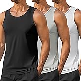 COOFANDY Men's Workout Tank Tops UPF 50+ Sleeveless Gym Muscle Shirts Cooling Quick Dry Bodybuilding Tanks for Swim Beach