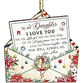 Daughter Christmas Ornaments 2025,Mother Daughter Ornament for Christmas Tree,Gifts for Daughters from Mom