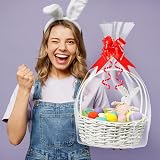 HCSSZ Large Cellophane Hampers Bags with Pull Bows 10 Pack 20.5 x 27.6 in view 4