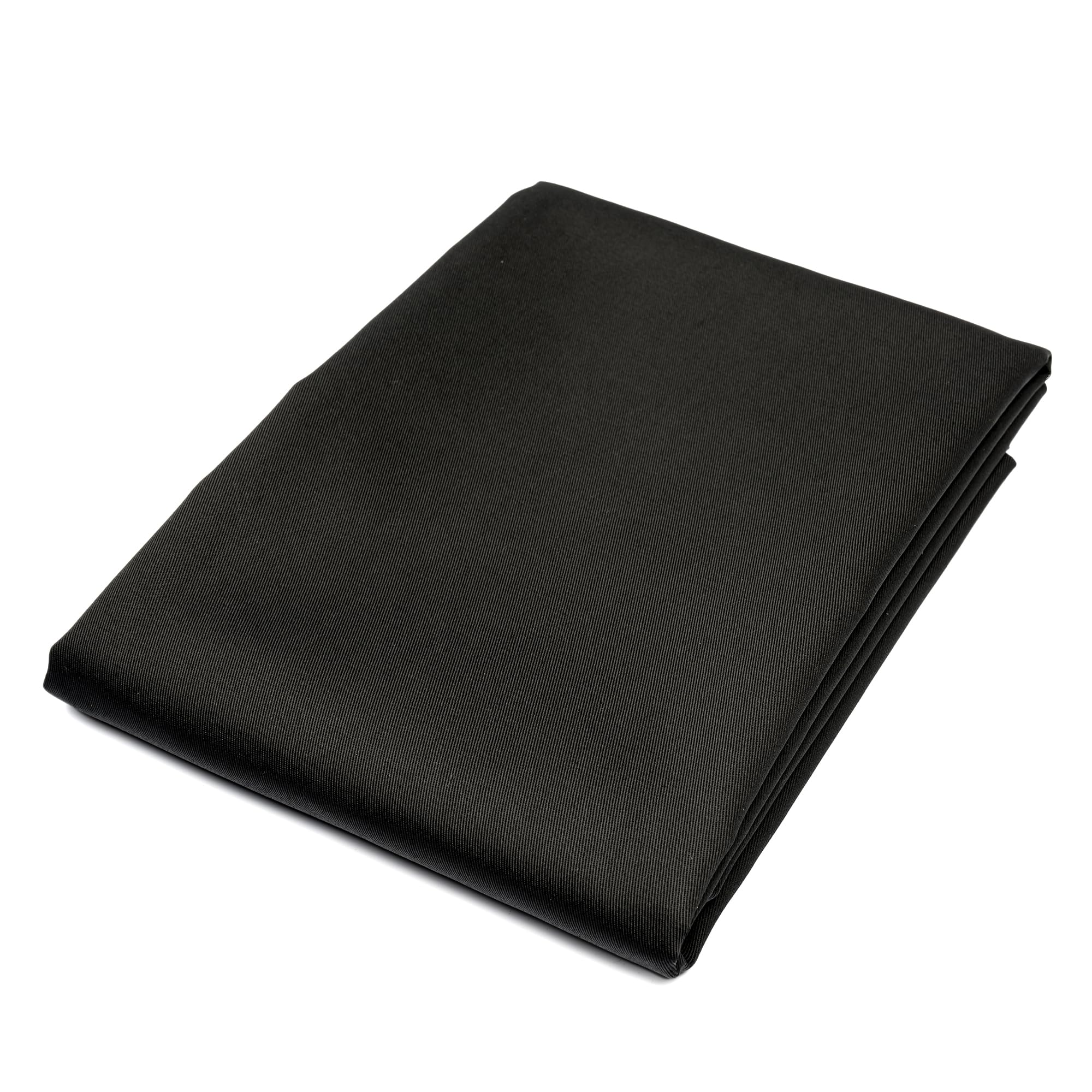Pico Textiles 1 Yard Black Poly Cotton Twill Fabric