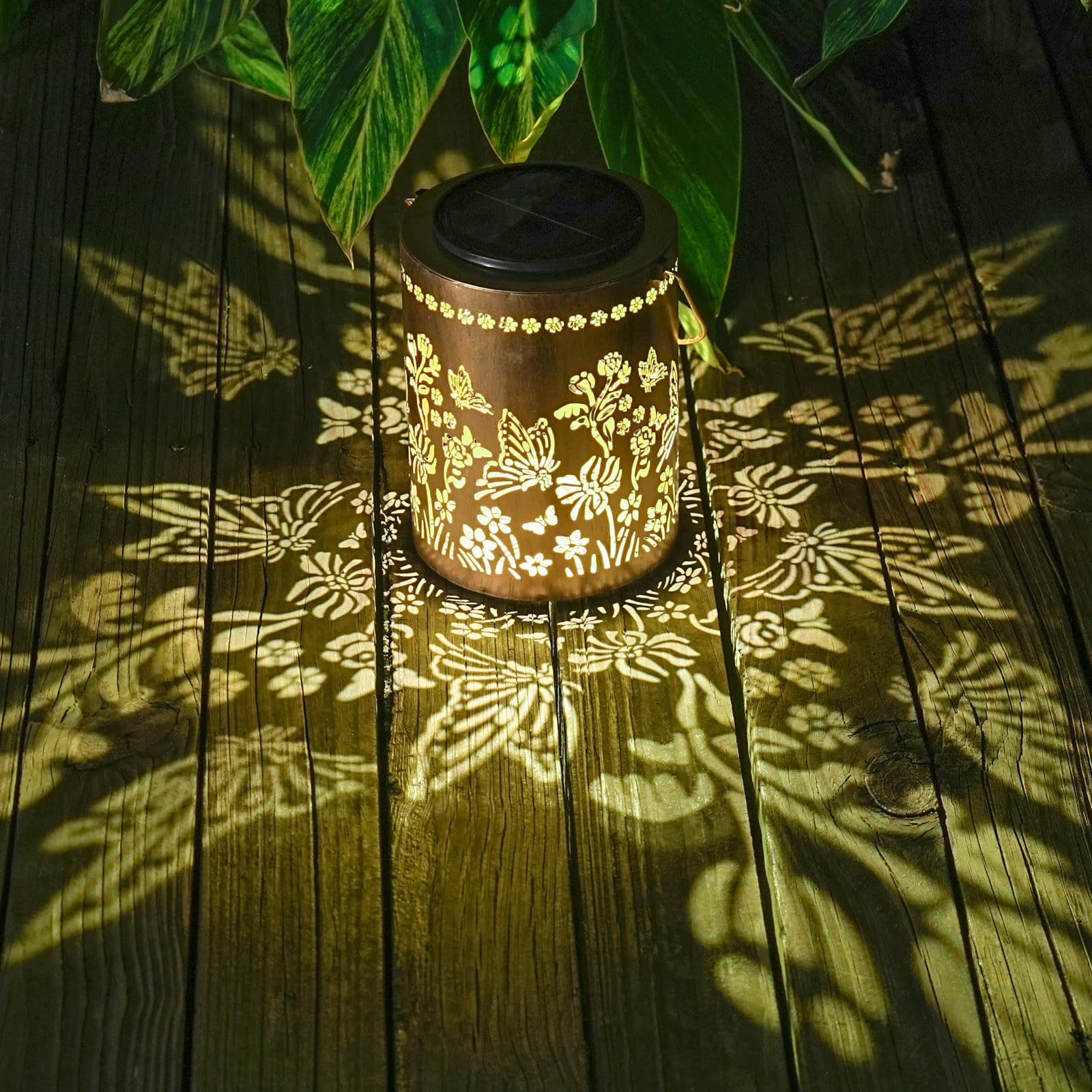 Photo 1 of 13.4" Large Size Butterfly Solar Hanging Lanterns, Upgraded Solar Panel & 2000mAh Battery for Long-Lasting, Outdoor Waterproof Garden Decor for Patio Yard Table Tree, Gifts for Women Mom Grandma
