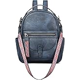 FADEON Mini Backpack Purse for Women, Designer Leather Cute Roomly Backpacks, Daily Ladies Shoulder Backpack Fashion Handbag