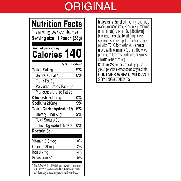 CHEEZ-IT CHEESE CRACKERS, BAKED SNACK CRACKERS, LUNCH SNACKS, ORIGINAL (40 PACKS)