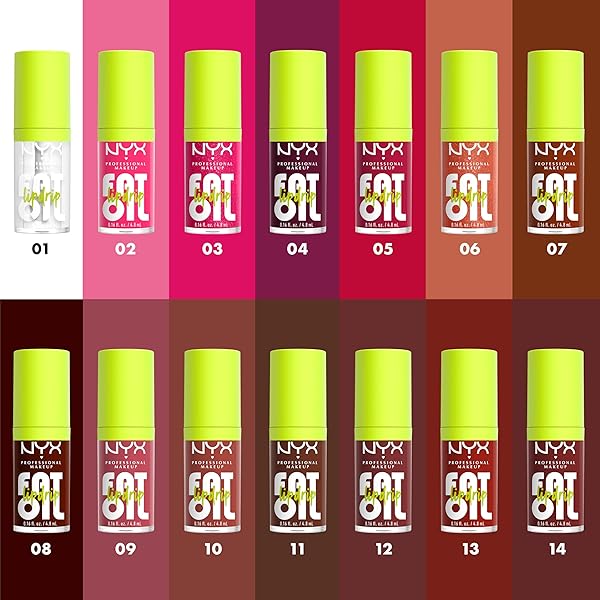 NYX PROFESSIONAL MAKEUP FAT OIL LIP DRIP, MOISTURIZING LIP OIL GLOSS, VEGAN TINTED FORMULA, UP TO 12 HR HYDRATION – THAT’S CHIC (DEEP BERRY)