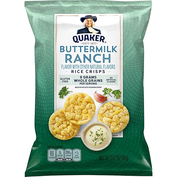 QUAKER RICE CRISPS, 4 FLAVOR SWEET AND SAVORY VARIETY MIX, 15 COUNT