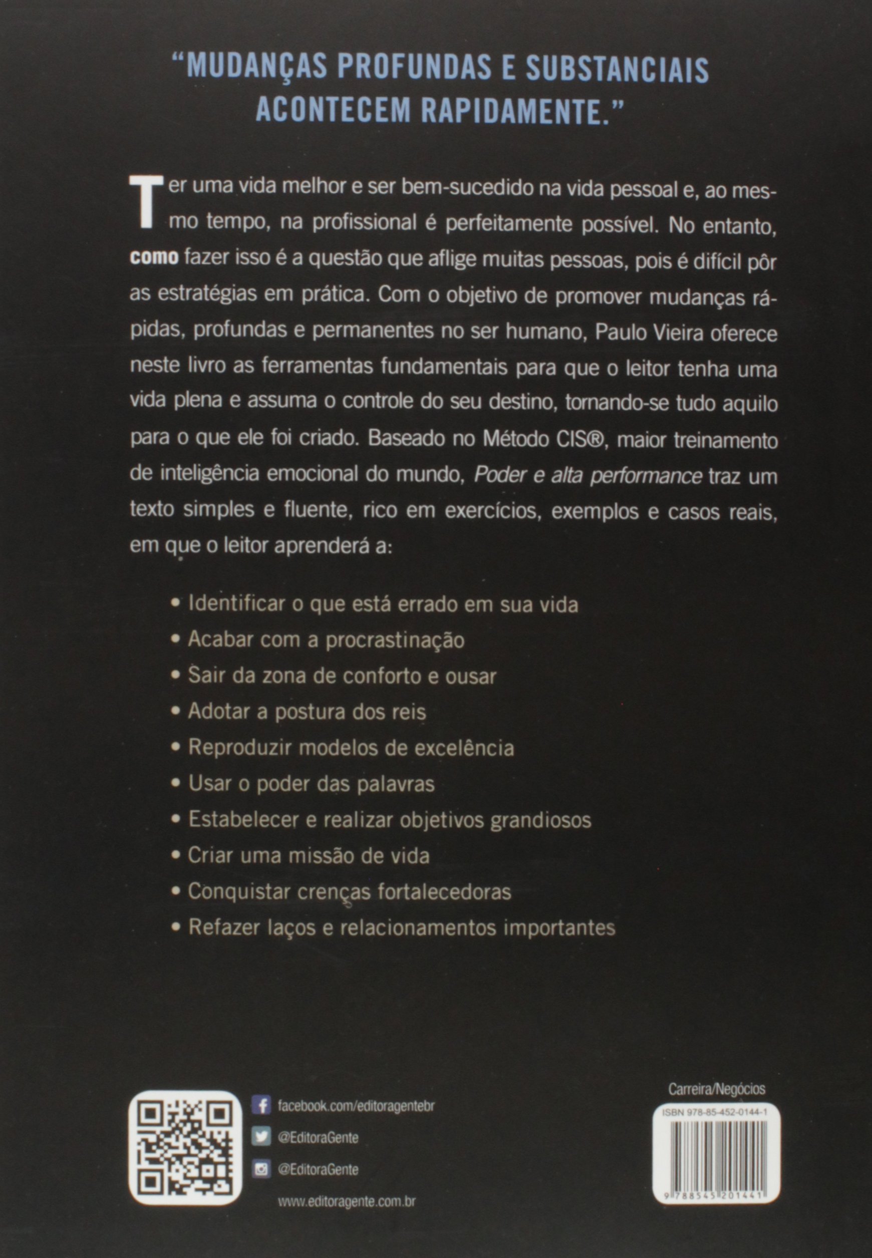 Livro 'Poder e Alta Performance' por Paulo Vieira