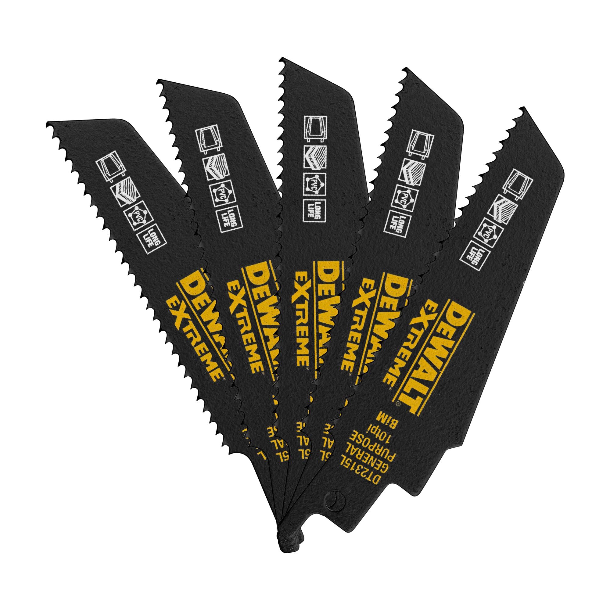 Dewalt DT2315L-QZ Reciprocating Blades "Multi" 100mm 5pcs.