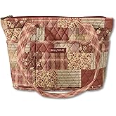 Bella Taylor Small Tote, Quilted Purse for Women, Lightweight Fabric Handbag, 10 Pockets, Zip Top