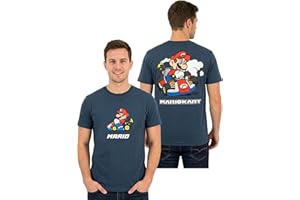 Super Mario Mens Tshirt, Mario Kart Mens Shirt, Gaming Short Sleeve T Shirt, Cotton Summer Clothes