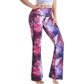 BUBBLELIME 29"/31"/33"/35"/37" 3 Styles Women's High Waist Bootcut Yoga Pants Basic/Side Pockets Tummy Control Workout Flared