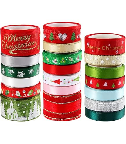 Cinta Gruesa Holiday Time Decoración Navideña De Interior 5.5" X 5 M