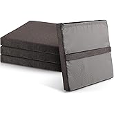 Geetery 4 Pcs Bar Stool Cushions 12 x 12 x 1.5 Inch Square Seat Cushion Non Slip Barstool Cushions Textured Barstool Pad Outdoor Chair Pads with Ties and Washable Cover(Coffee)