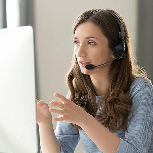 Kenwood KHS7A Light Weight Single Muff Headset with Boom