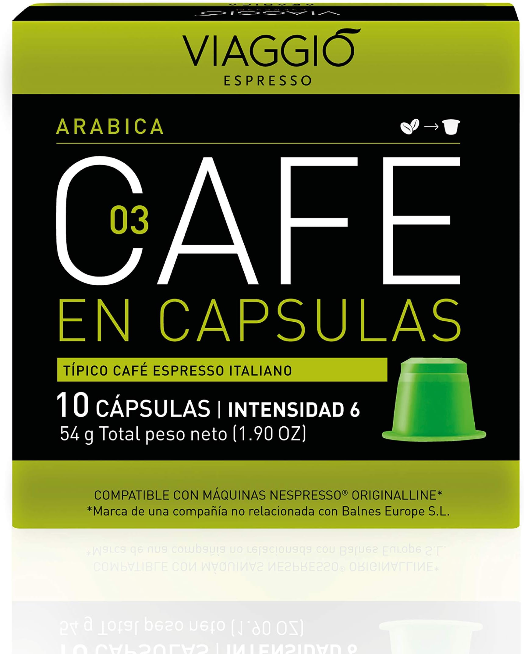 Viaggio Espresso Coffee Capsules Compatible with Nespresso Machines Arabica (120 Capsules)