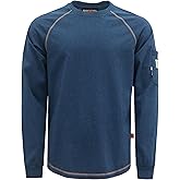 BOCOMAL FR Shirts Heather Series 6oz Flame Resistant T Shirt NFPA2112 CAT2 Fire Retardant Crew Work Shirt