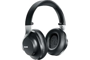 Shure AONIC 40 Over Ear Wireless Bluetooth Noise Cancelling Headphones with Microphone, Studio-Quality Sound, 25 Hour Battery