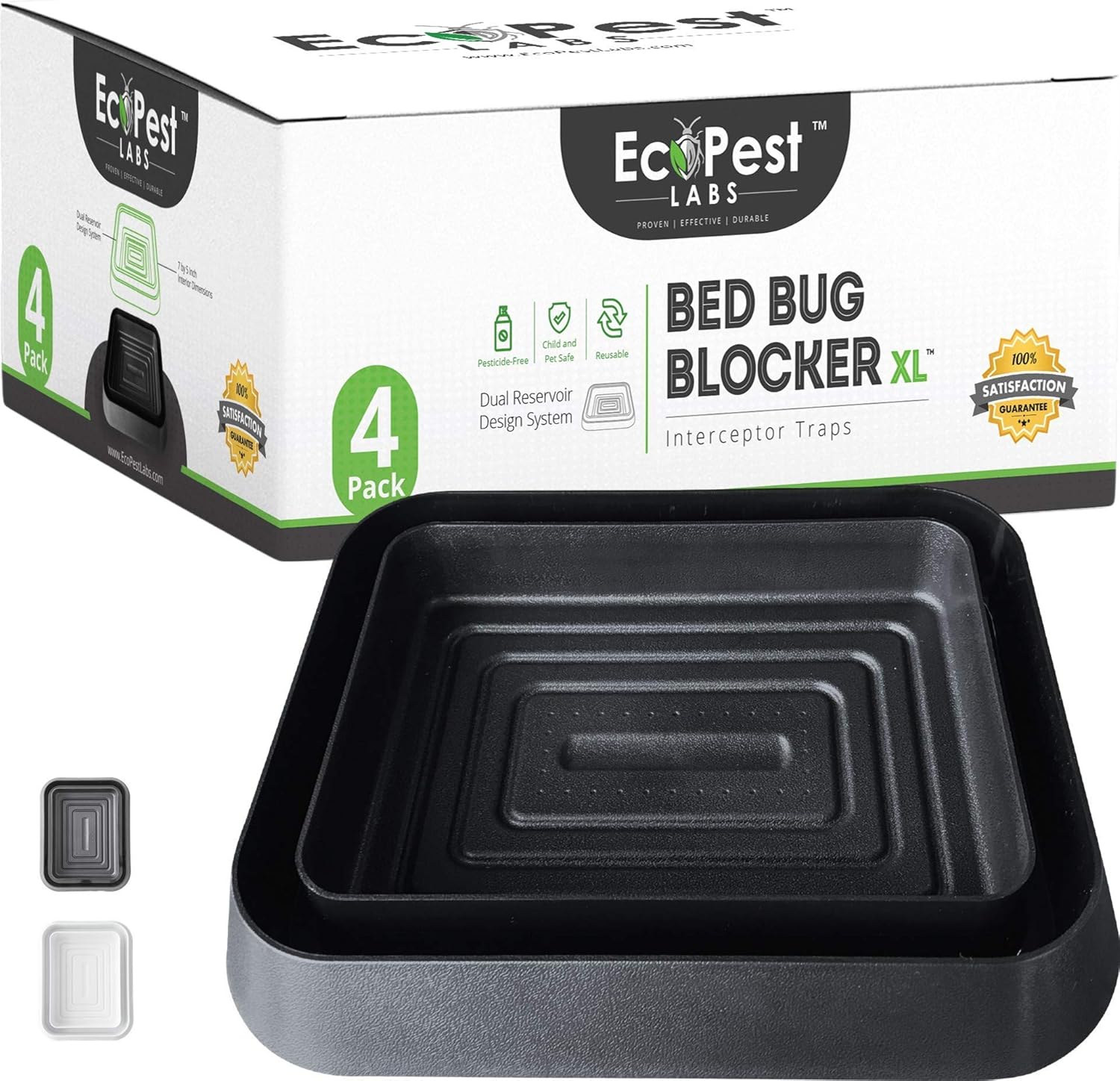 Bed Bug Interceptors 4 Pack Bed Bug Blocker (XL) Interceptor Traps