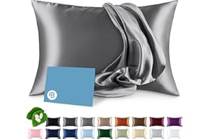 Bare Home 100% Mulberry Silk Pillowcase for Hair and Skin - Ultra Premium 6A Grade 19 Momme Silk Pillow Case - Envelope Enclo