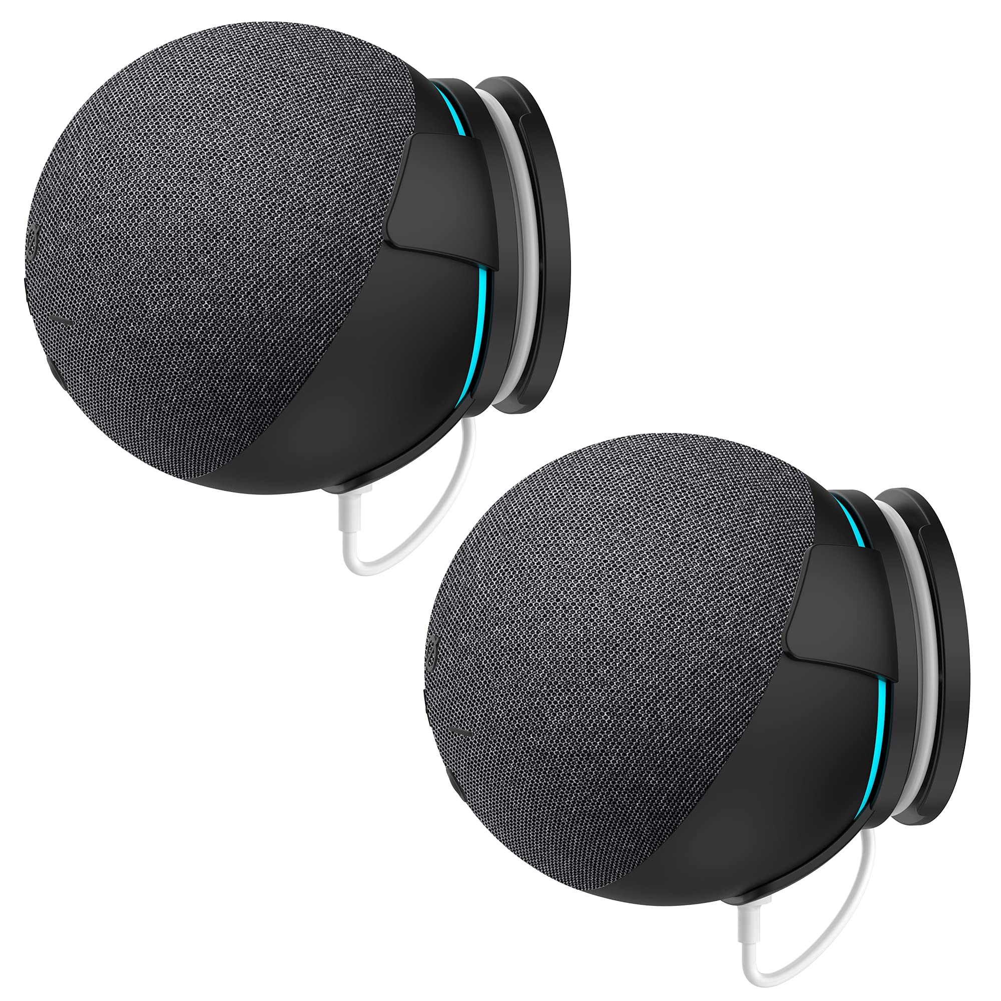 SOKUSIN Wall Mount for Dot 4th Generation, Integrated Cable Management, Space Saving Solution for Your Dot 4th Speakers, Compact Stand in Kitchens, Bedrooms