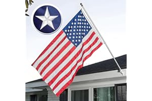 FARQIO American Flags for Outside 2.5x4,Heavy Duty US Flag with Embroidered Stars, with Sewn Stripes, Brass Grommets, Tearproof Polyester Material All-Weather USA Flag– Unmatched Durability in Any Weather
