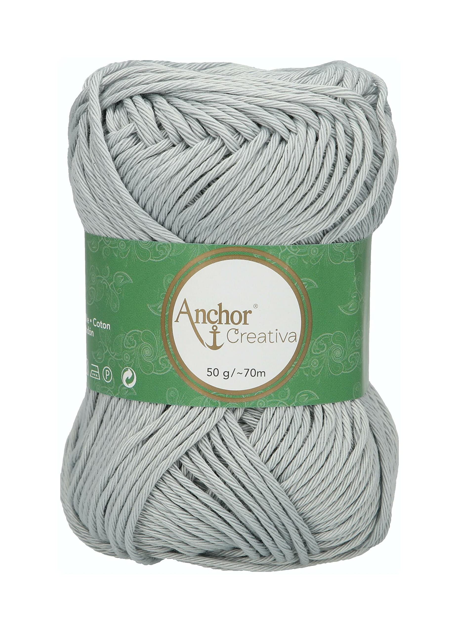 Anchor Crochet Yarn, 100% Cotton, 398, Stärke 8, 70m