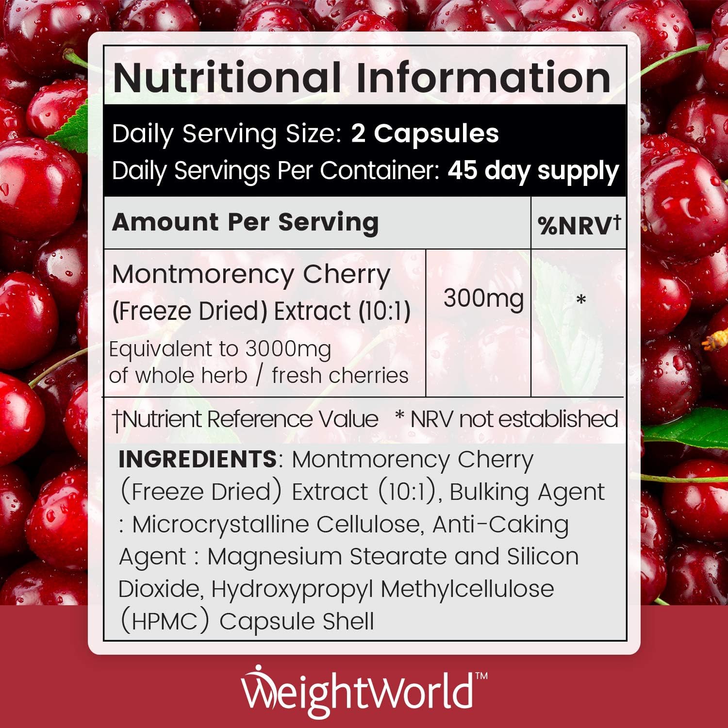 Montmorency Cherry Capsules 6000mg, 180 Tart Cherry Capsules, 3 Months Supply, Vegan-Friendly - Image 5
