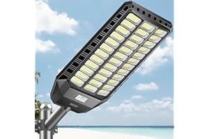 Deepn 9500W Plus Large Solar Street Light, Super Bright Flood Lights Outdoor, IP67 Solar Parking Lot Lights, Dusk to Dawn Outdoor Lighting Motion Sensor and Remote Control