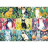 Puzzle for Adults 1000 Pieces-Cats and